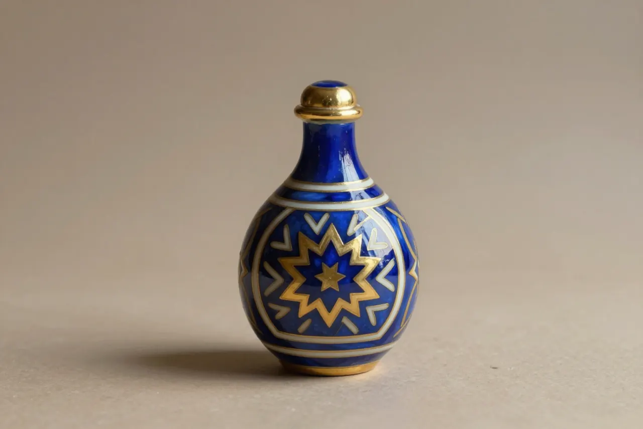 صورة توضيحية مولّدة بالذكاء الاصطناعي لـقارورة أندلسي. المشهد توضيحي ولا يمثل صورة فوتوغرافية للأصل.