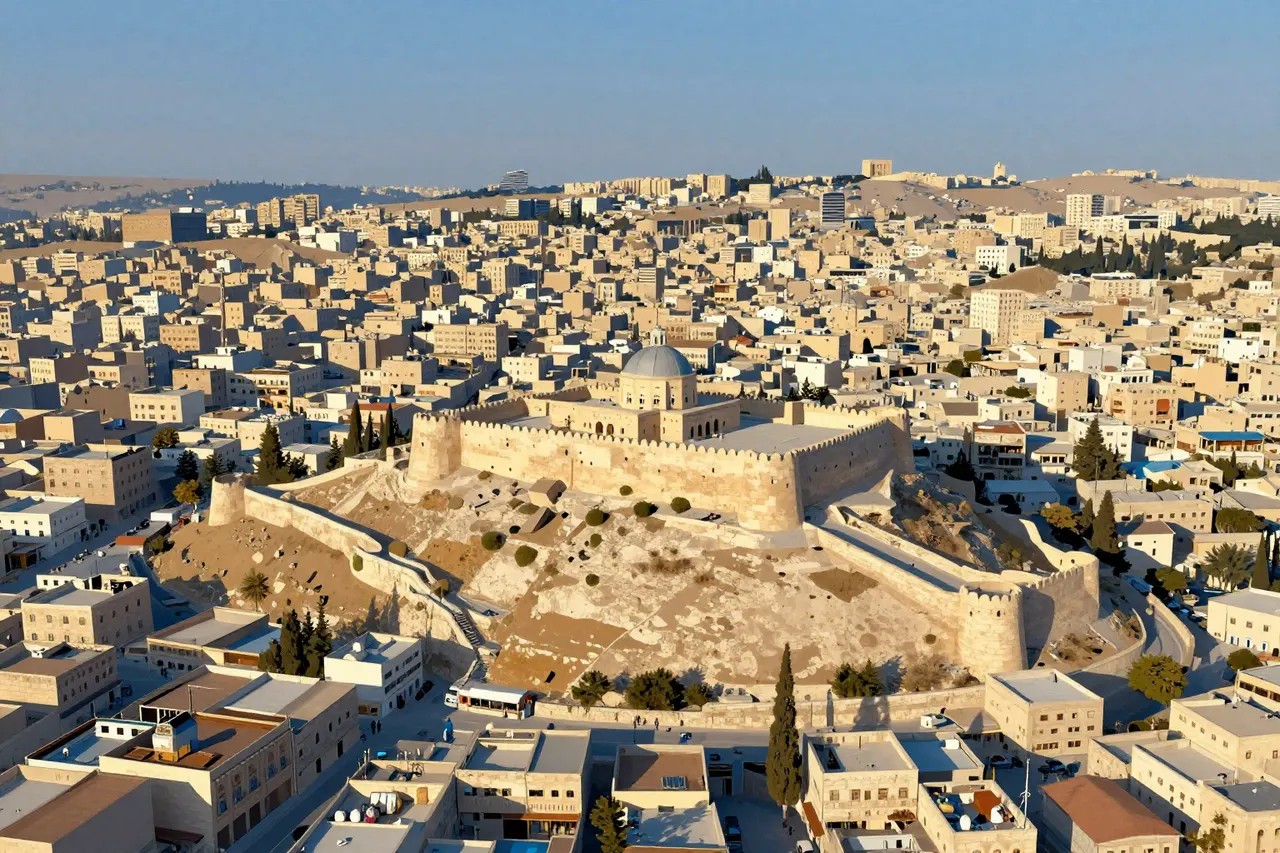 صورة توضيحية مولّدة بالذكاء الاصطناعي لـحلب. المشهد توضيحي ولا يمثل صورة فوتوغرافية للأصل.
