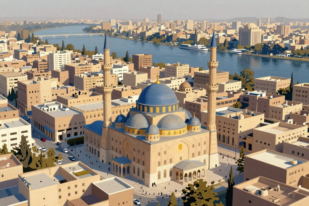 صورة توضيحية مولّدة بالذكاء الاصطناعي لـالقاهرة. المشهد توضيحي ولا يمثل صورة فوتوغرافية للأصل.