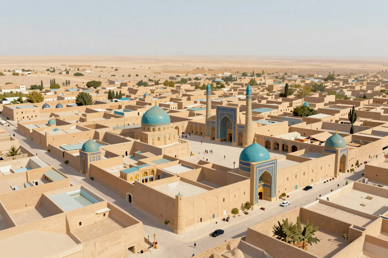 صورة توضيحية مولّدة بالذكاء الاصطناعي لـكرمان. المشهد توضيحي ولا يمثل صورة فوتوغرافية للأصل.