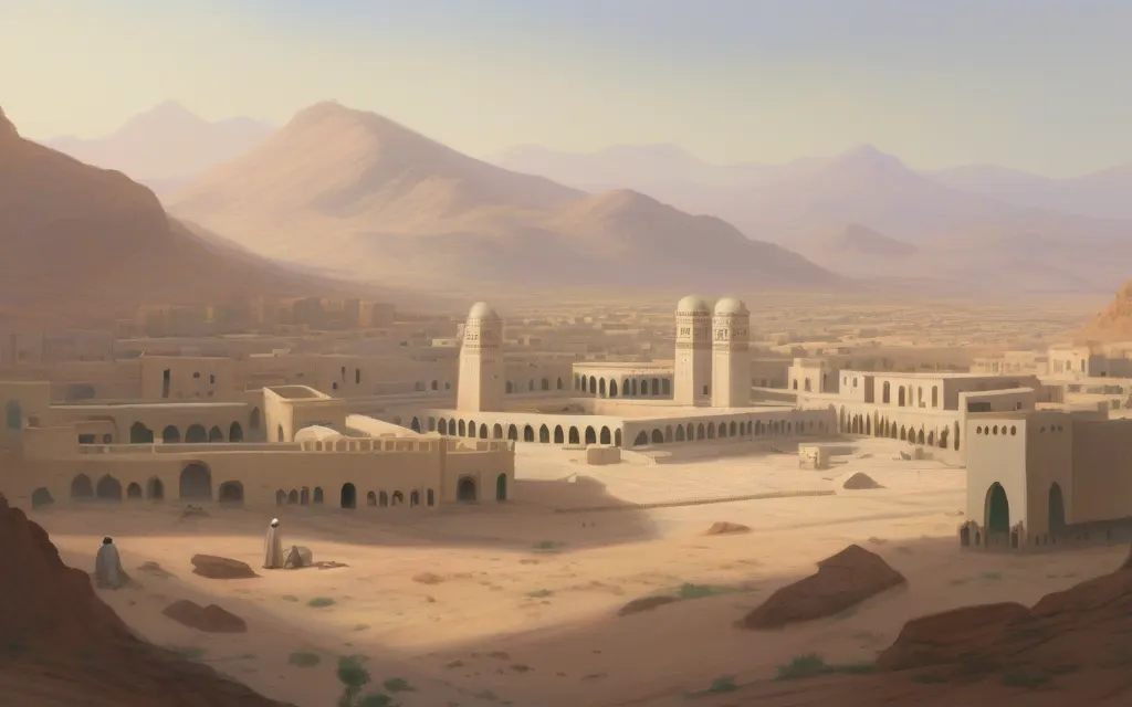 رسم توضيحي لمكان: عمرو بن العاص (بلا أشخاص)