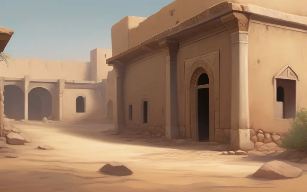 Illustration of the setting of: Ibn Sina (Avicenna) (no people shown)
